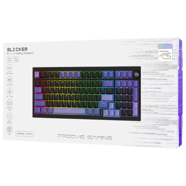 Tastatură Proove Gaming Slicker Special Edition Black Gaming, Fără fir photo 7