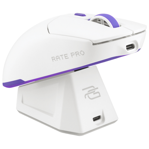 Mouse Proove Rate Pro + charging station White Fără fir / 26000 dpi photo 4