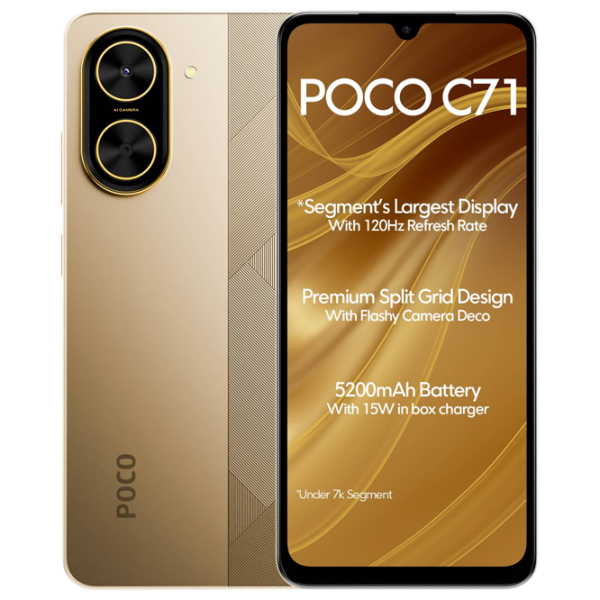Poco C71 4G 128 GB Gold  6.88" | 32 MP | 4 GB | Dual SIM photo 1