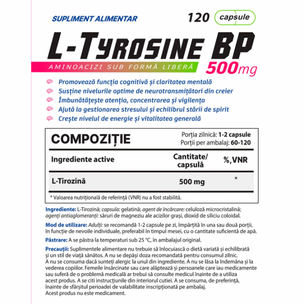 Аминокислоты Balkan Pharmaceuticals L-Tyrosine 120 ()   photo 4