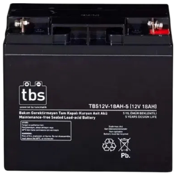 Acumulator pentru UPS Tuncmatik Cabinet 18 Ah Black  photo 2