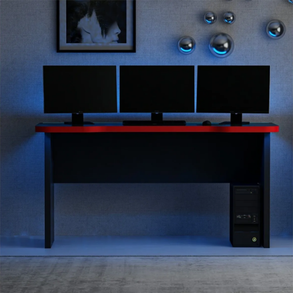 Masă gaming Trendy Phoenix 1 Black Red  photo 3