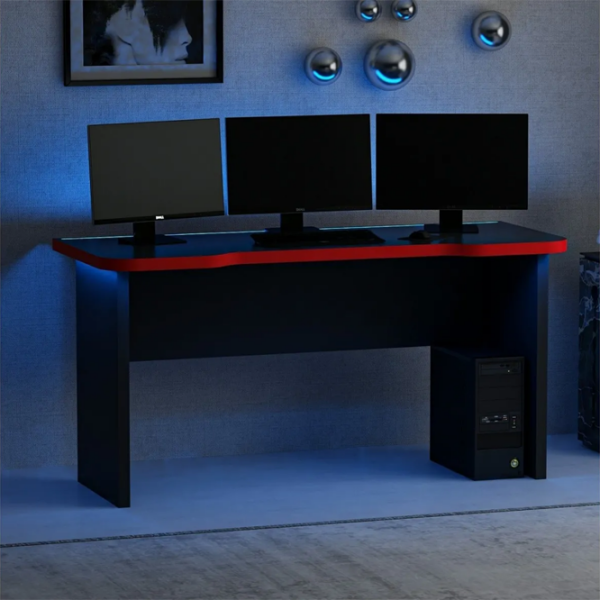 Masă gaming Trendy Phoenix 1 Black Red  photo 4