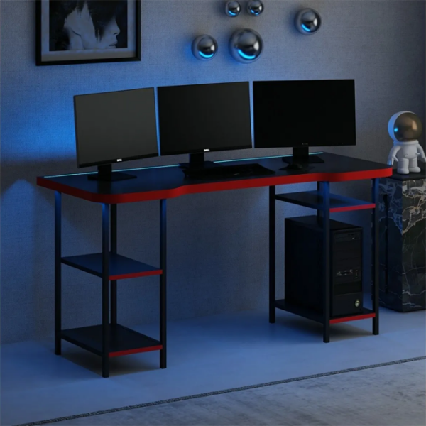 Masă gaming Trendy Phoenix 4 Black Red  photo 3