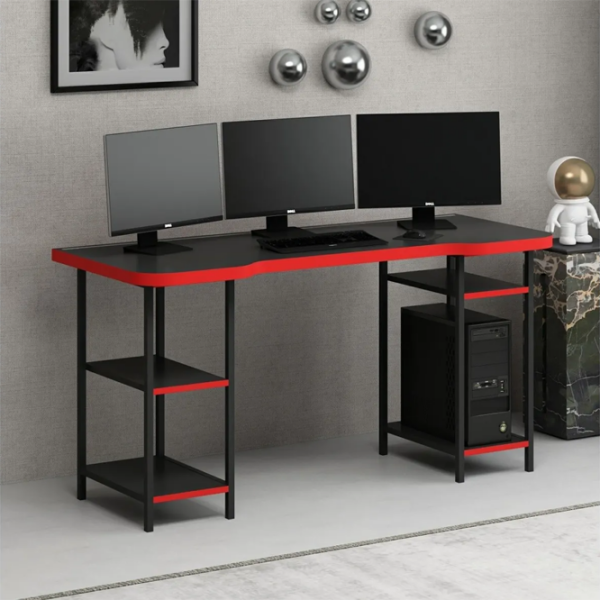 Masă gaming Trendy Phoenix 4 Black Red  photo 5