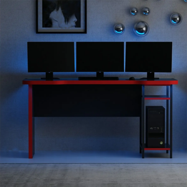 Masă gaming Trendy Phoenix 8 Black Red  photo 2