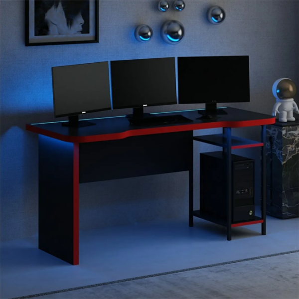 Masă gaming Trendy Phoenix 8 Black Red  photo 3