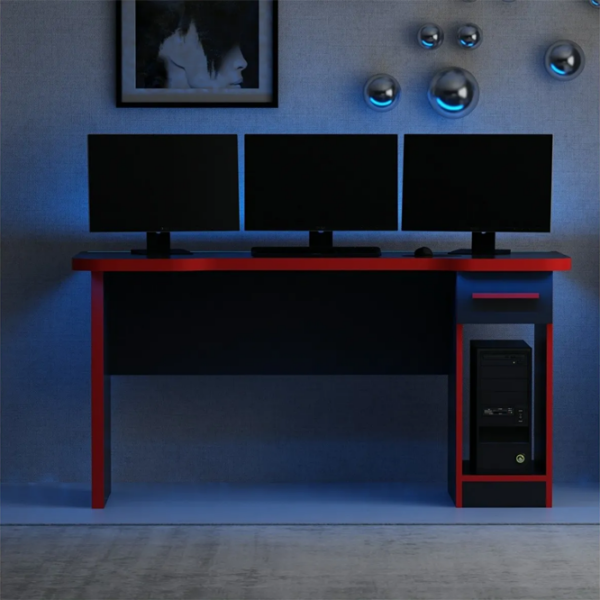 Masă gaming Trendy Phoenix 9 Black Red  photo 2