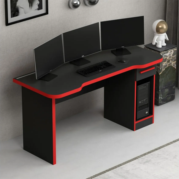 Masă gaming Trendy Phoenix 9 Black Red  photo 4