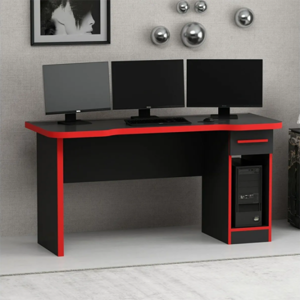 Masă gaming Trendy Phoenix 9 Black Red  photo 5