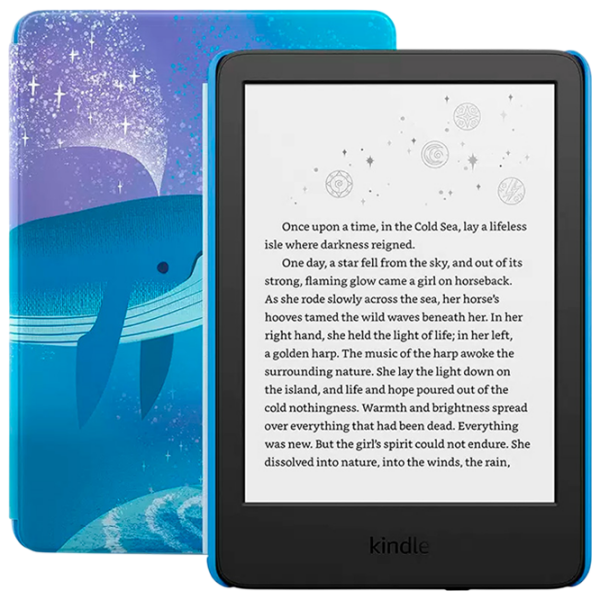 Электронная книга Amazon Kindle Kids 11th Gen 2024 16 ГБ Space Whale  photo 1
