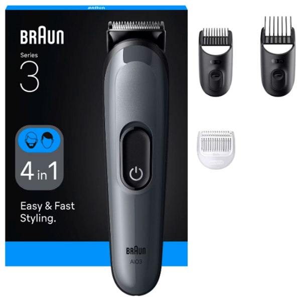 Trimmer facial Braun AIO3500 Silver  photo 3