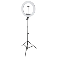 Trepied cu lampă Selfie Ring Light HQ-18S 18" Black 