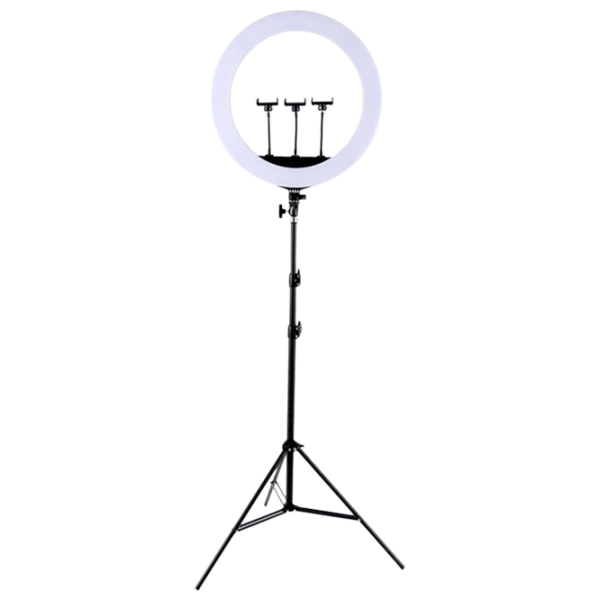 Trepied cu lampă Selfie Ring Light HQ-21S 21" Black  photo 1