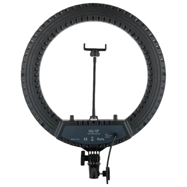 Trepied cu lampă Selfie Ring Light HQ-23NS 23" Black  photo 1