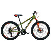 Bicicletă Fulger Avatar 24 24" Green Orange Oțel / Pentru adulți