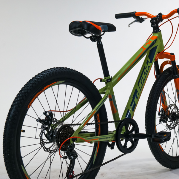 Bicicletă Fulger Avatar 24 24" Green Orange Oțel / Pentru adulți photo 7