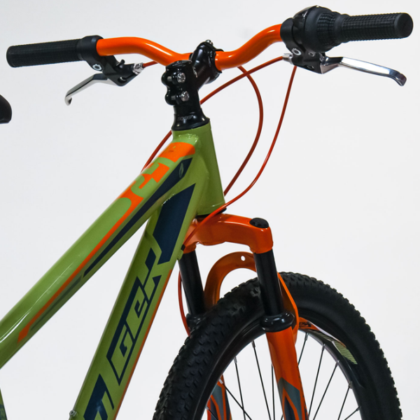 Bicicletă Fulger Avatar 24 24" Green Orange Oțel / Pentru adulți photo 10