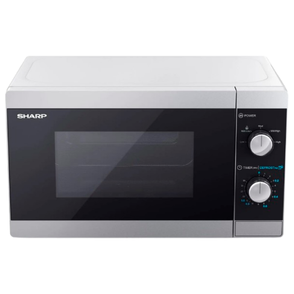 Cuptor cu microunde SHARP YC-MS01E-S Silver , 20l, 800 W photo 1