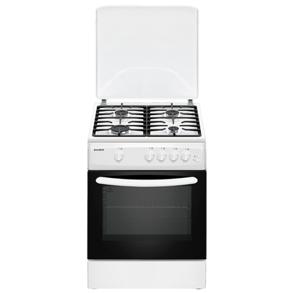 Aragaz Bauer TG 6640 WICF White Tipul plitei: Pe gaz, , Tipul cuptorului: Pe gaz photo 1