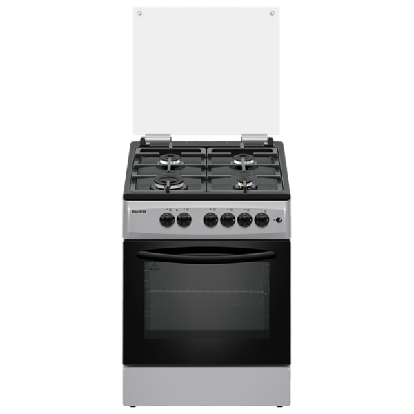 Aragaz Bauer TE 6640 SBLCT Silver Tipul plitei: Combinată, 70 l, Tipul cuptorului: Electric photo 1