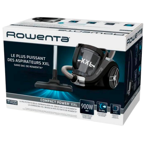 Aspirator Rowenta Compact Power XXL Black 900 W | Uscată | Container | 2.5 l photo 7
