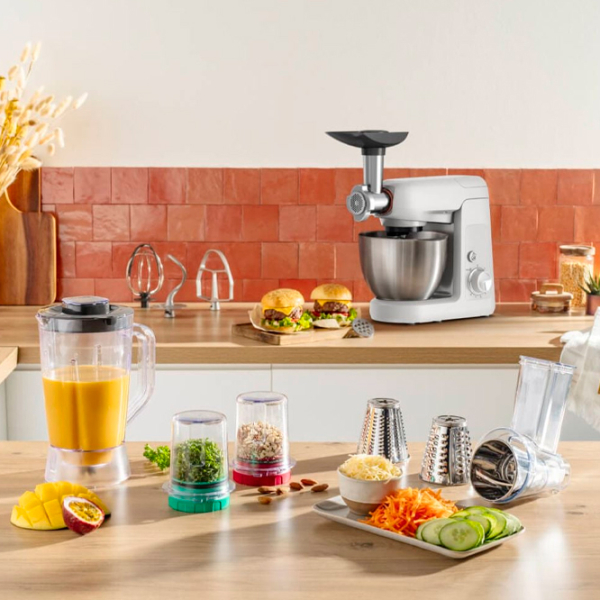 Robot de bucătărie Tefal QB525B38 Inox 1100 W, Mecanic, Numărul de viteze: 8 photo 9