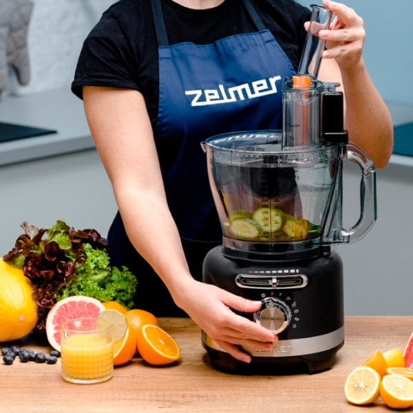 Robot de bucătărie ZELMER ZFP9000B Black 1000 W, Mecanic, Numărul de viteze: 8 photo 16