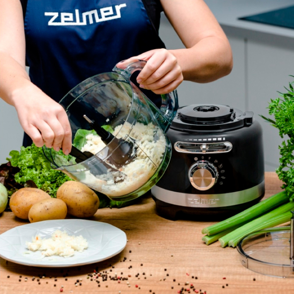 Robot de bucătărie ZELMER ZFP9000B Black 1000 W, Mecanic, Numărul de viteze: 8 photo 17
