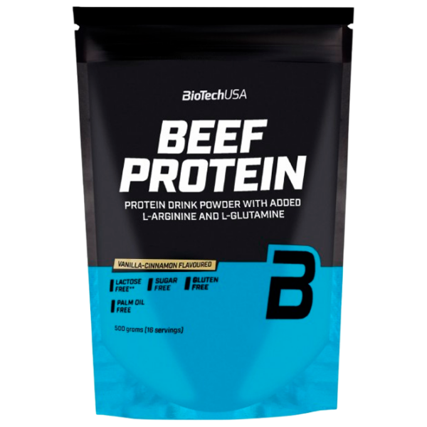 Proteină BioTechUSA Beef Protein vanila cinamon 500 g Scorţişoară | praf photo 2