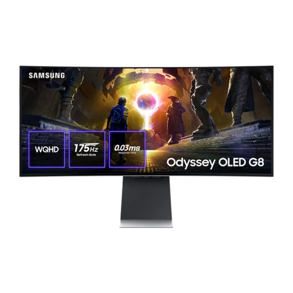 Monitor Samsung Odyssey G8 G850 Silver 34" WQHD OLED OLED photo 1