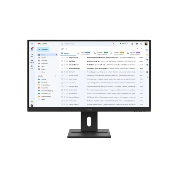 Monitor Lenovo E27-40 Black 27" Full HD IPS WLED photo 1