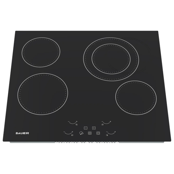 Plită încorporabilă cu inducție Bauer PR 6044ET-A3 Black Vitroceramică, 6000 W photo 2