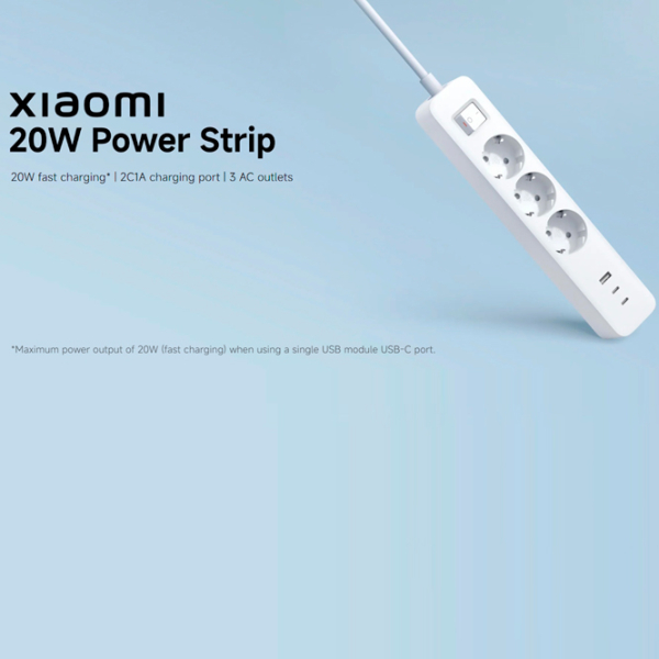 Удлинитель Xiaomi Power Strip 1.4 м Белый  photo 7