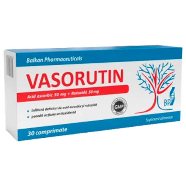 Supliment alimentar Balkan Pharmaceuticals Vasorutin  30  photo 1