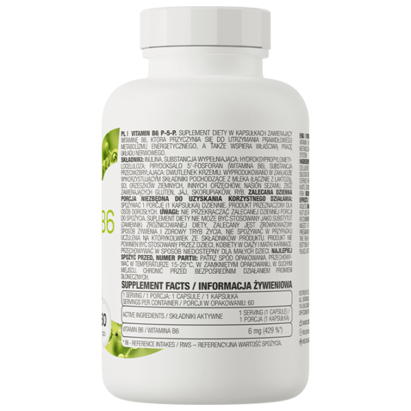 Supliment alimentar OstroVit B6 P-5-P   60 photo 3