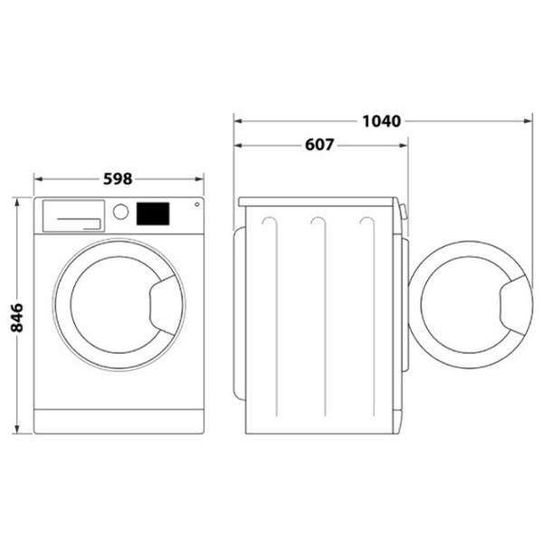 Mașină de uscat rufe Whirlpool WP C8 WBS EE White 8 kg, C photo 6