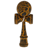 Kendama KROM Classic Black Crackle Pentru copii, 5+
