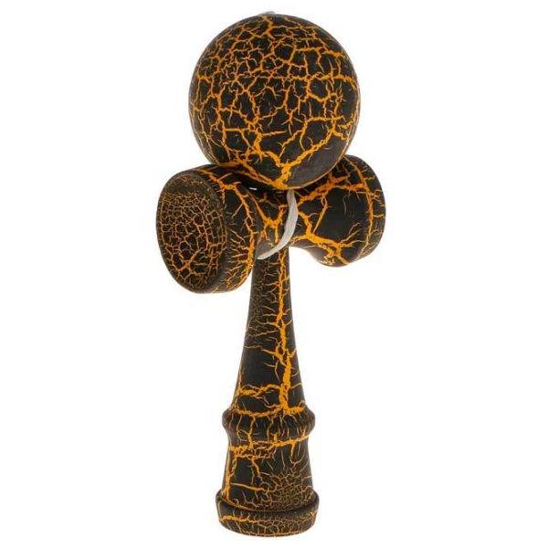 Kendama KROM Classic Black Crackle Pentru copii, 5+ photo 4