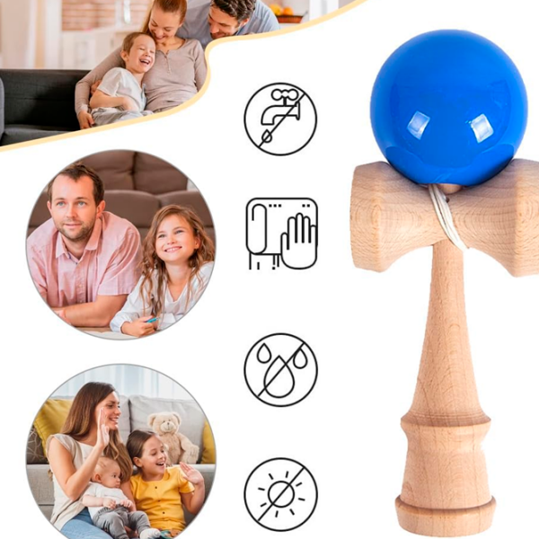 Kendama KROM Classic Синий Для детей, 5+ photo 2
