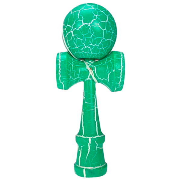 Kendama KROM Classic Green Crackle Для детей, 5+ photo 1