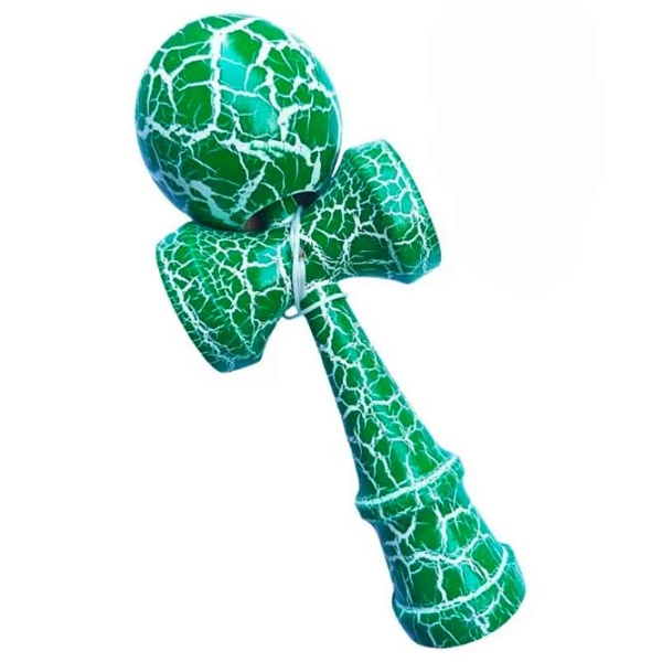 Kendama KROM Classic Green Crackle Для детей, 5+ photo 4