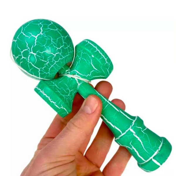 Kendama KROM Classic Green Crackle Для детей, 5+ photo 5