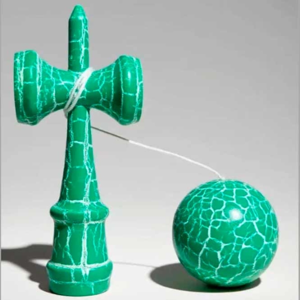 Kendama KROM Classic Green Crackle Для детей, 5+ photo 6