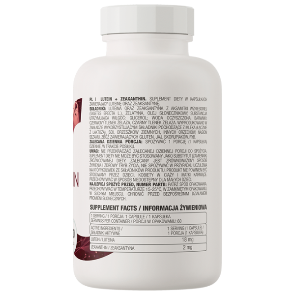 Supliment alimentar OstroVit Lutein + Zeaxanthin   60 photo 3