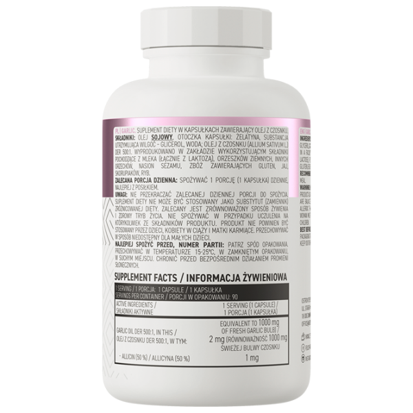 Supliment alimentar OstroVit Garlic   90 capsule photo 3