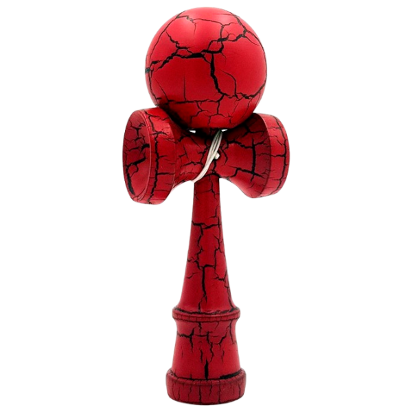 Kendama KROM Classic Dark Red Crackle Для детей, 5+ photo 4