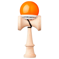 Kendama KROM Classic Orange Pentru copii, 5+
