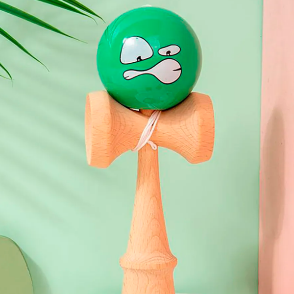 Kendama KROM Classic Зеленый Для детей, 5+ photo 2