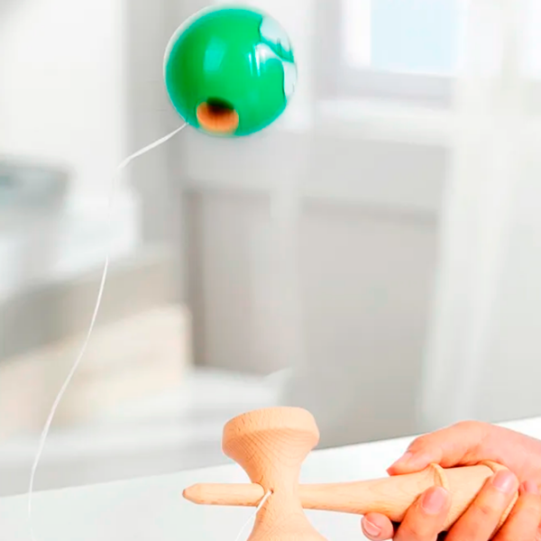 Kendama KROM Classic Зеленый Для детей, 5+ photo 3